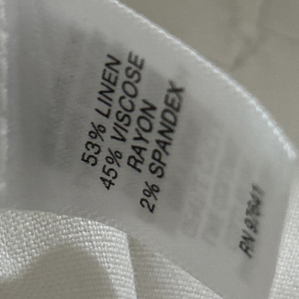 J.Jill Linen Blend Stretch Wide Leg High Rise Crop Ankle Pants Like New Sz 16P - Picture 8 of 9